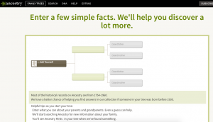 Build your family tree at ancestry.com
