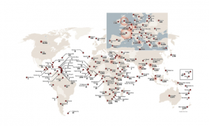 Commonwealth War Graves Commission Worldwide Map of Cemeteries and Memorials