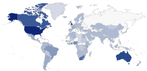 Walker Family Surname History Distribution courtesy of Forebears