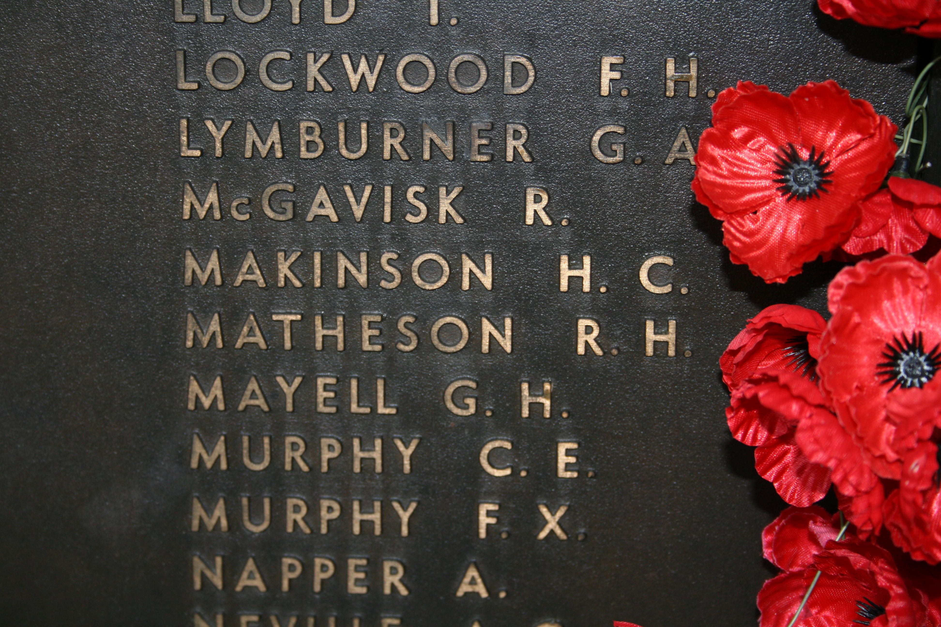 20150826 Canberra Australian War Memorial MATHESON Robert Hilton - 6