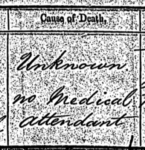 52 Ancestors in 52 Weeks Cause of Death