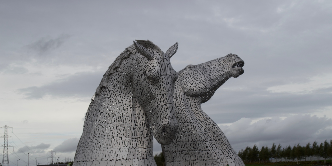 The Kelpies, Falkirk 52 Ancestors in 52 Weeks Thankful