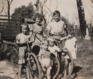 1950 Rosa Brook - cousins on the farm