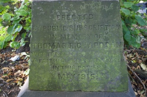 Thomas Richardson Plinth Holy Trinity Church Short Heath Willenhall